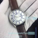 Clone Omega Chronometer Officially Certified Silver Dial With Blue Markers Watch